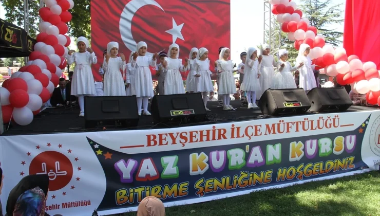 Beyşehir’de Yaz Kur’an Kursları Bitirme Şenliği Düzenlendi